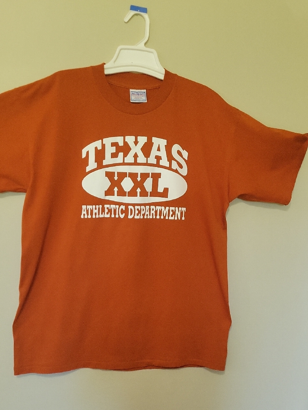 Vintage All Sport XL(48) Unisex Texas Athletic Department T-Shirt